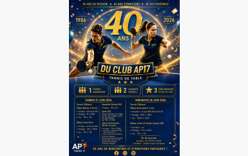 AP17 Fête ses 40 ans !