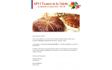 Tournoi de la Galette